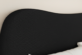 Black Bouclé Queen Bed Frame