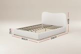 Bouclé Queen Bed Frame in Beige