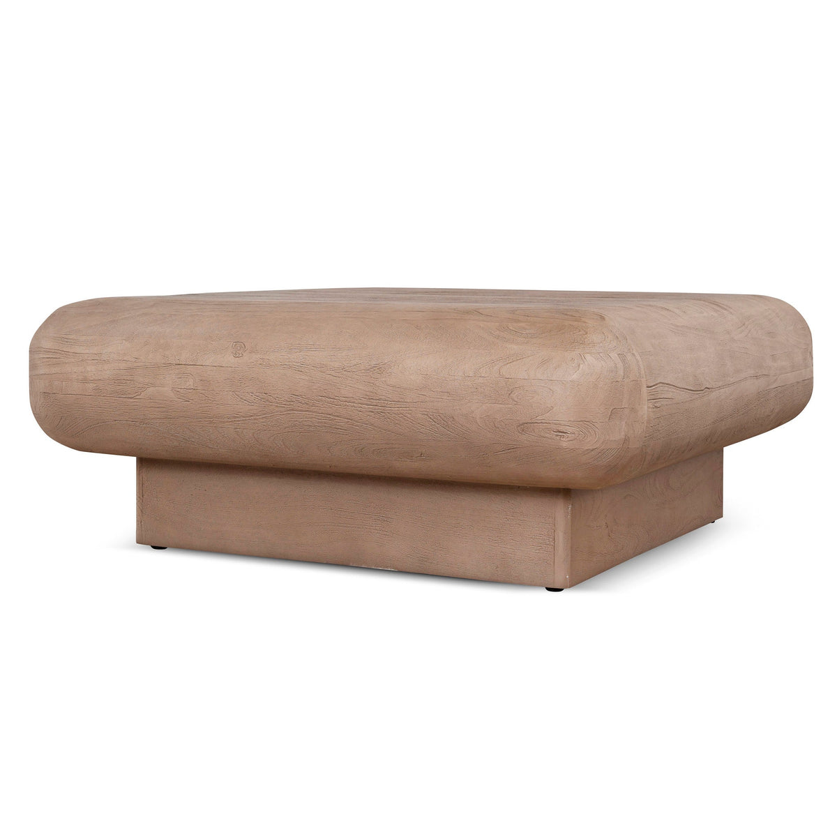 Solene solid mango wood coffee table in Sandrift Natural