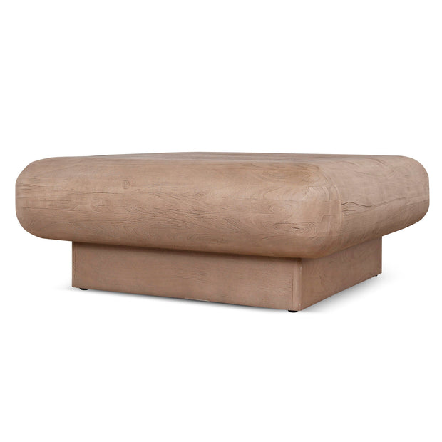 Solene solid mango wood coffee table in Sandrift Natural