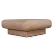 Solene natural coffee table with recessed plinth base