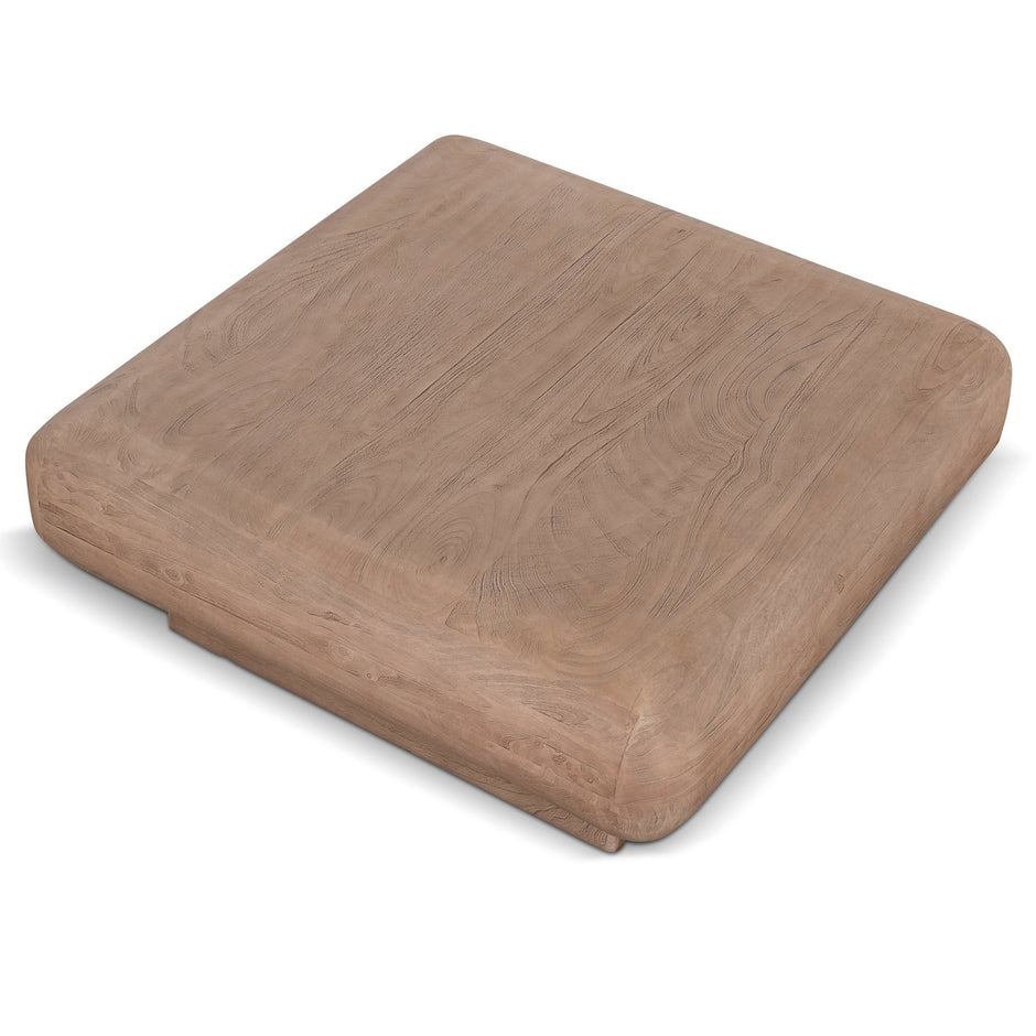 Solene solid timber coffee table rounded corner detail