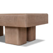 Arden natural coffee table rounded corner detail