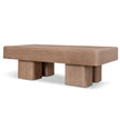 Arden solid mango wood coffee table in natural finish