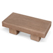 Arden solid timber coffee table side view