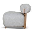 Elara upholstered accent chair side view