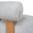 Elara open-back lounge chair detail
