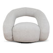 Dimensions of the Odette Clay Grey swivel armchair