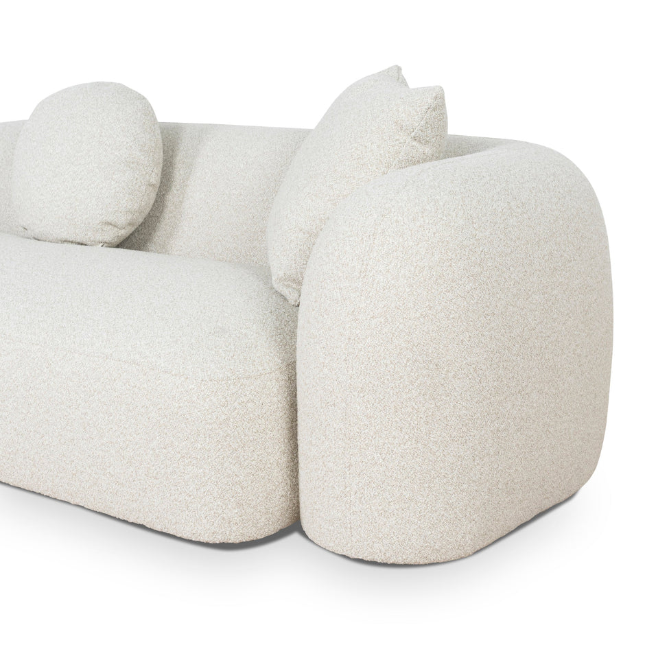 3 Seater Left Chaise Sofa - Oatmeal Beige