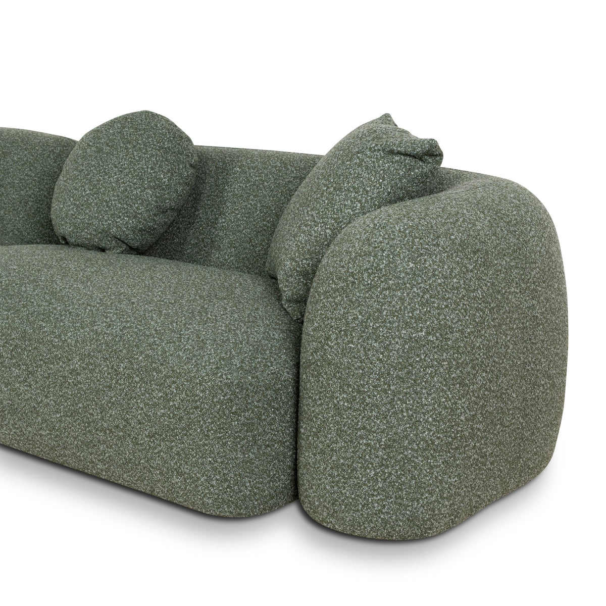 Dimensions of the Celeste curved 4-seater sofa