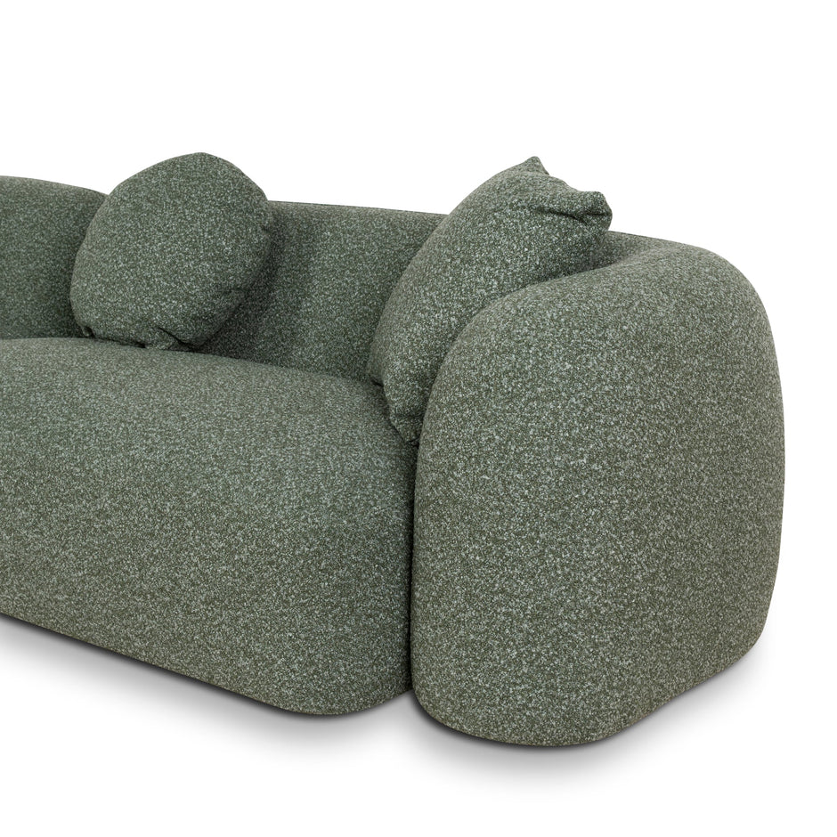Dimensions of the Celeste curved 4-seater sofa