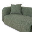 Textured Amazon Green upholstery on the Celeste sofa