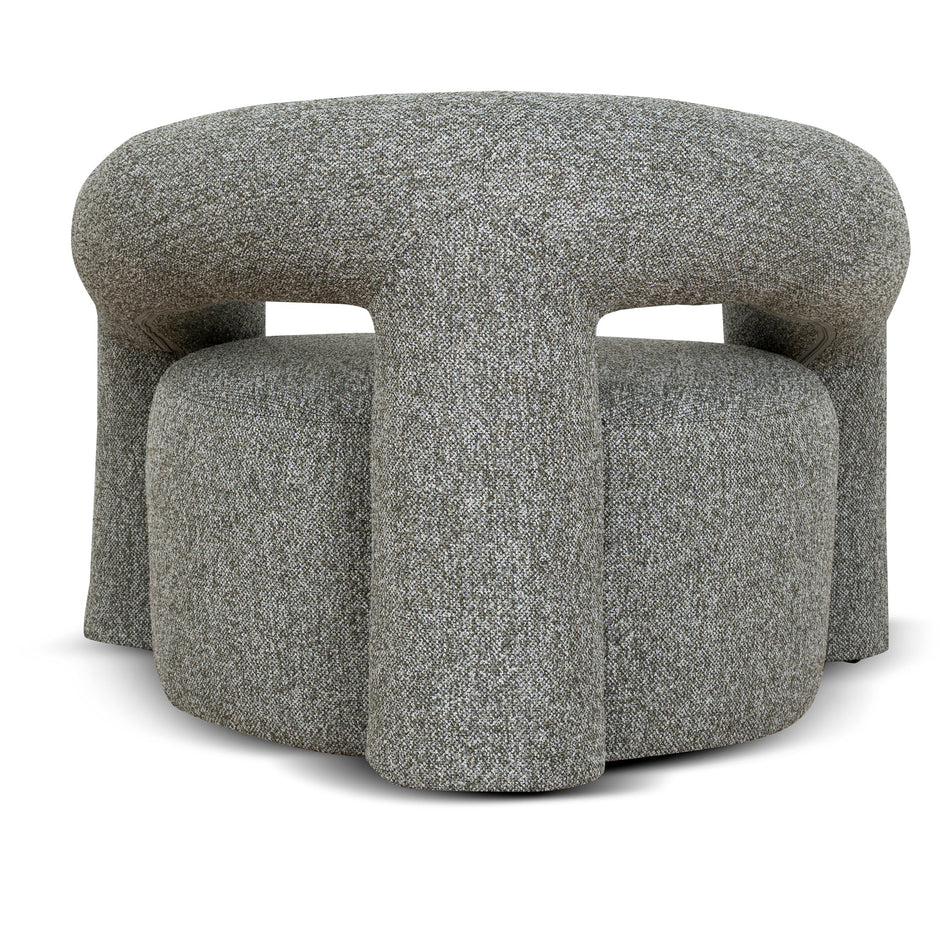 Vela sculptural armchair open back detail