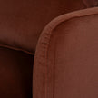 Amara Red Bronze fabric armchair detail