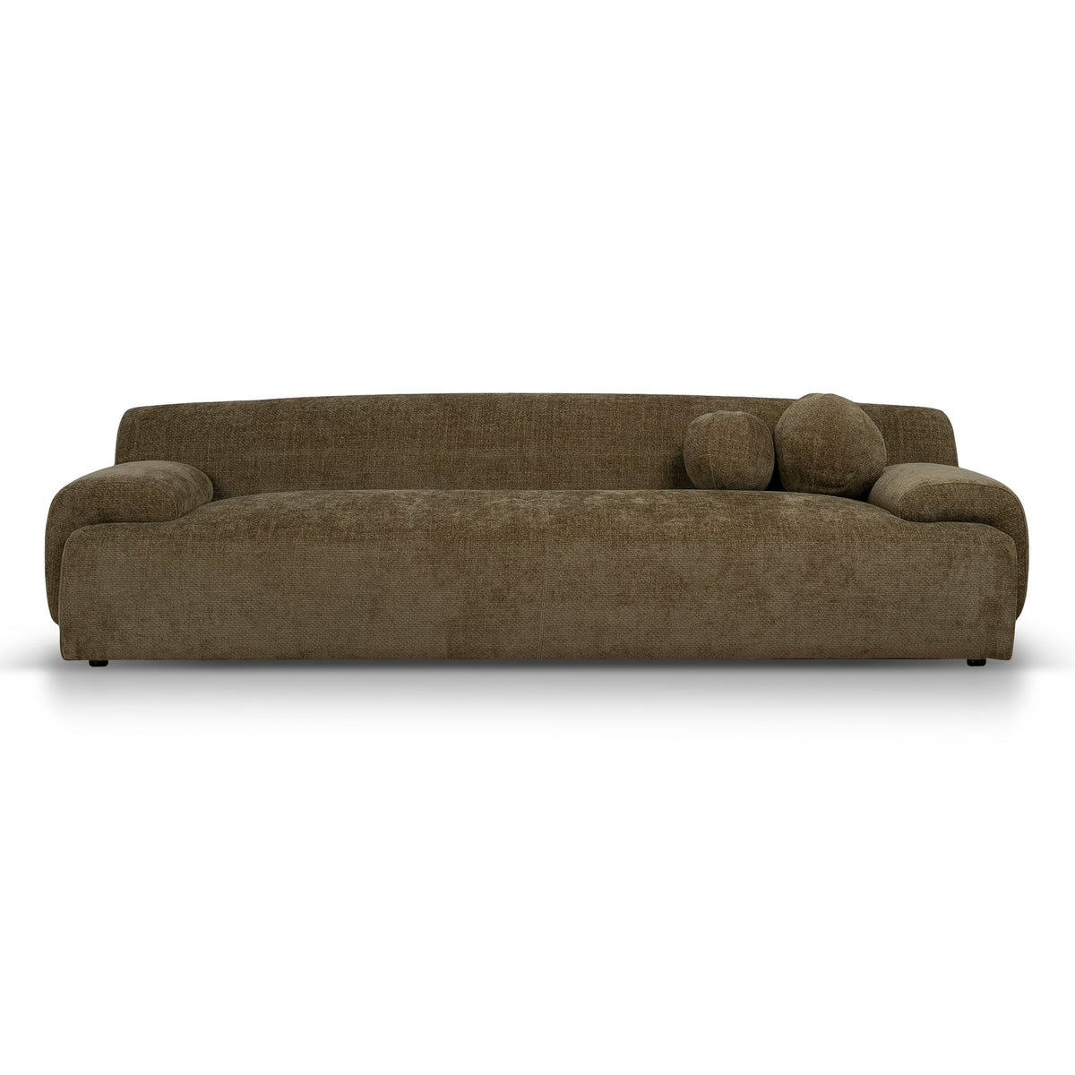 Alora Lila Olive 4 seater sofa front view
