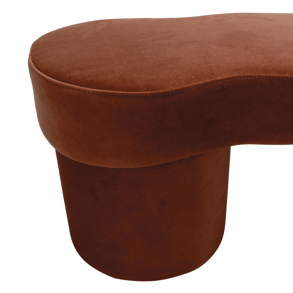 Sorella red bronze statement bench detail