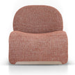 Sanchit rust orange upholstered lounge chair front view