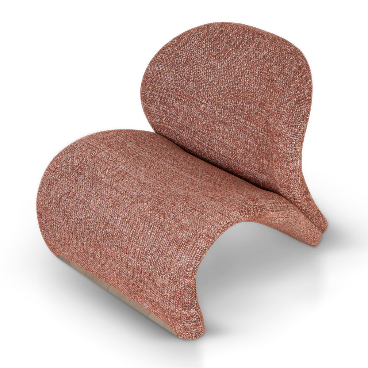 Sanchit lounge chair curved backrest and seat