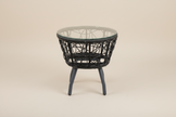 Black Rattan Outdoor Bistro Set (3-Piece)