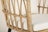 Natural Rattan Outdoor Bistro Set (3-Piece)
