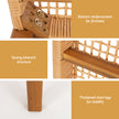 Acacia Wood Outdoor Garden Bench (2-Seater)
