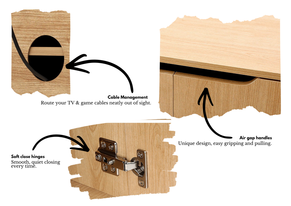 Pine TV Unit – 180cm