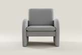 Grey Bouclé Tub Armchair
