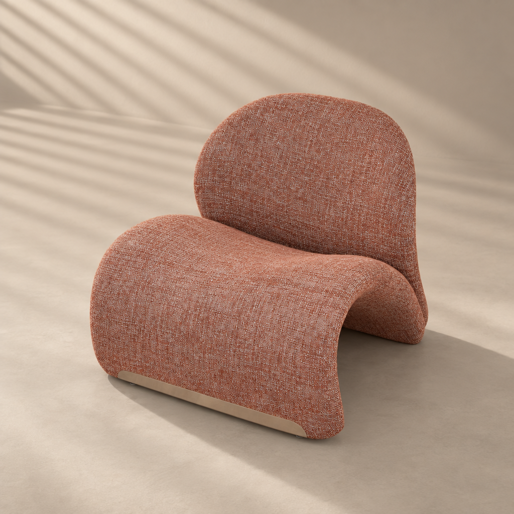 Aurelia Lounge Chair – Moss Rust Orange