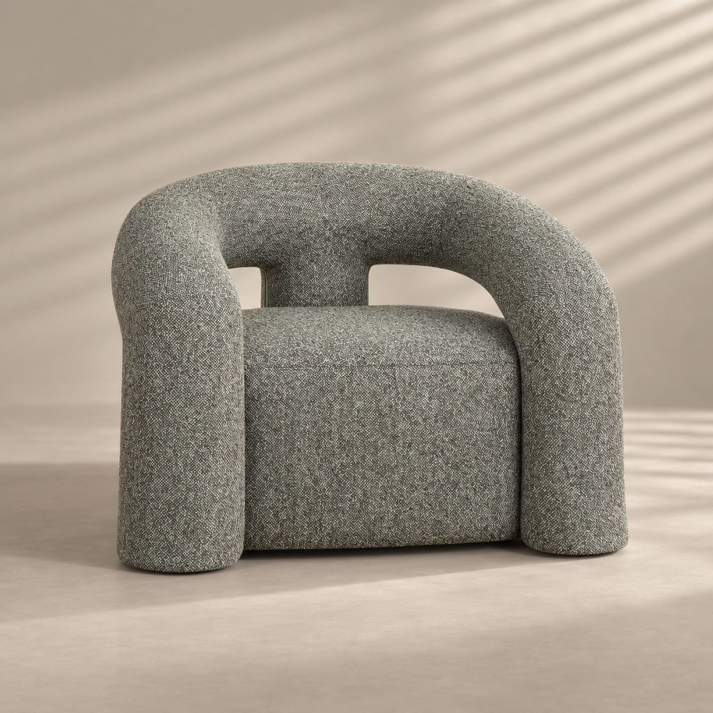 Vela Sculptural Armchair – Kelly Green
