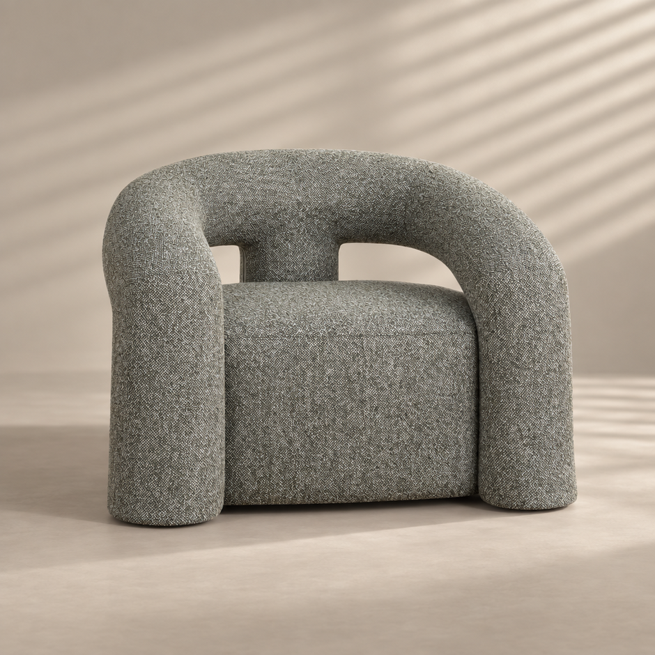 Vela Sculptural Armchair – Kelly Green