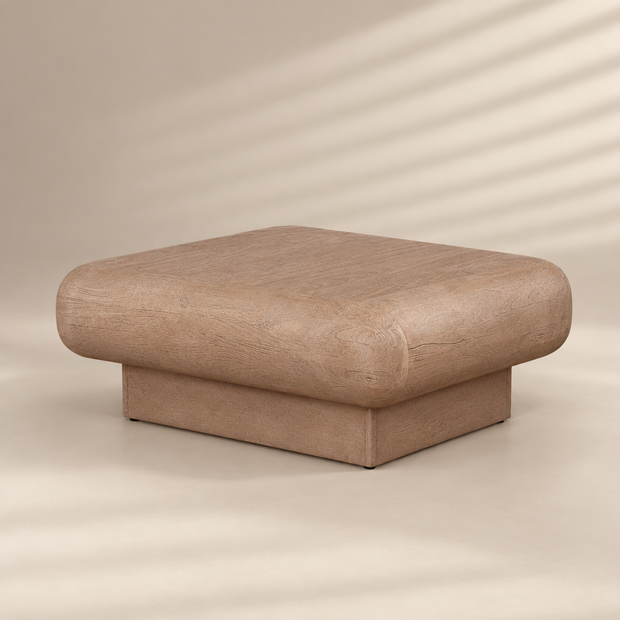 Solene Solid Mango Wood Coffee Table – Sandrift Natural